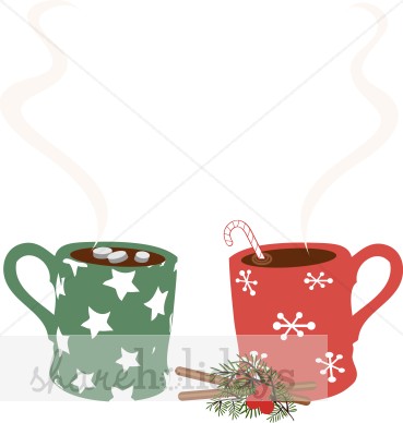 Christmas Mugs Clipart   Christmas Food Clipart