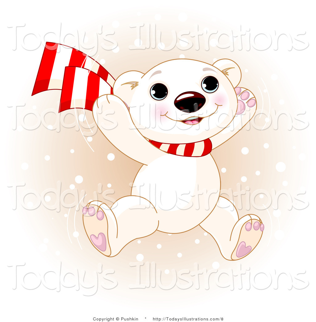 Christmas Polar Bear Clip Art