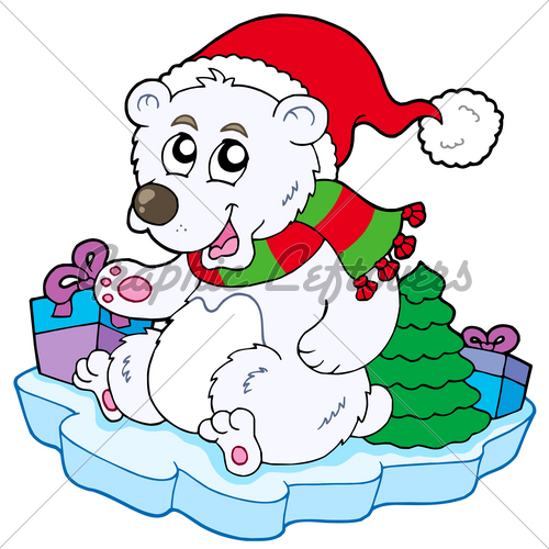 Christmas Polar Bear Clipart Christmas Polar Bear Jpg