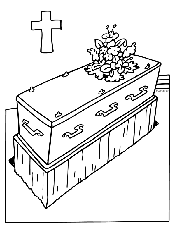 Coloring Page   Funeral Coloring Pages 8