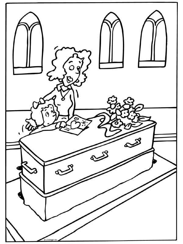 Coloring Pages   Funeral Coloring Pages