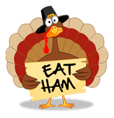 Eat Ham Happy Thanksgiving Eat Ham Turkey Smiley Emoticon 000927 Large