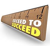Exceed To Succeed Extra Credit Above And Beyond Ruler