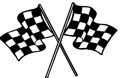 Flag Auto Racing Nascar Symbol On Checkered Flag