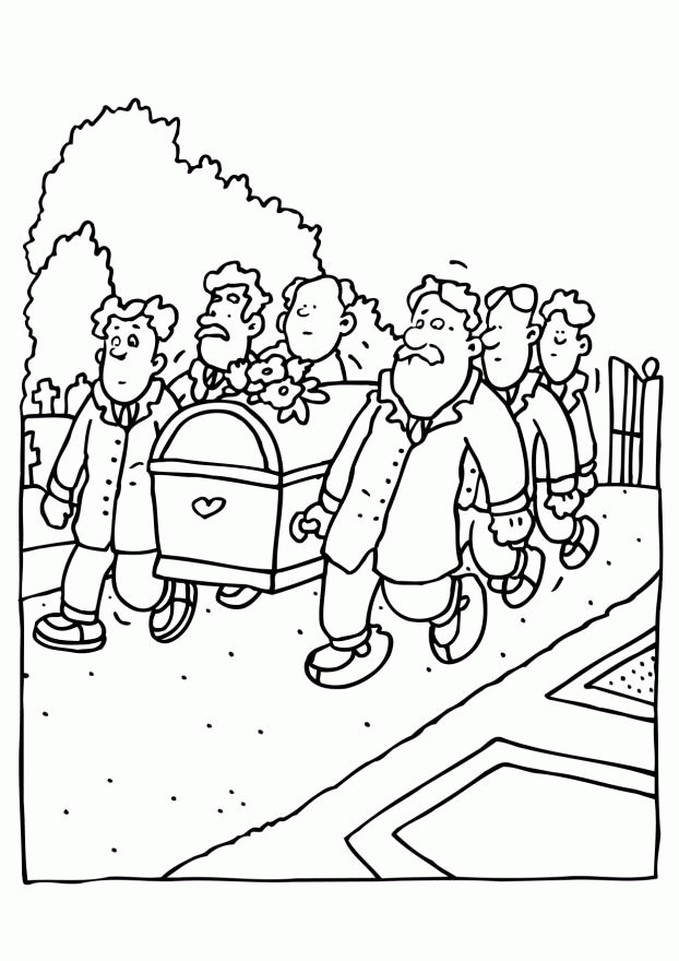 Funeral Clip Art Funeral Coloring Pages