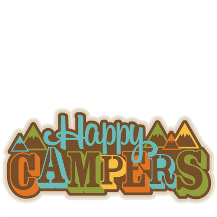 Happy Campers Title Svg Scrapbook Cut File Cute Clipart Files For