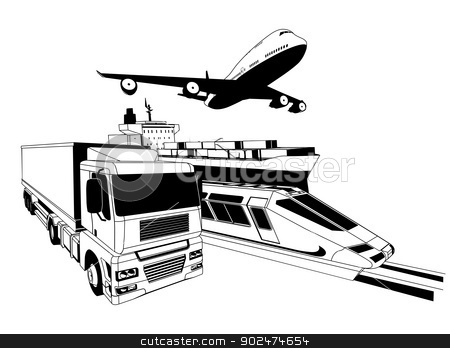Of Global Logistics Concept Airplane Truck Train Ship   Pelauts Com