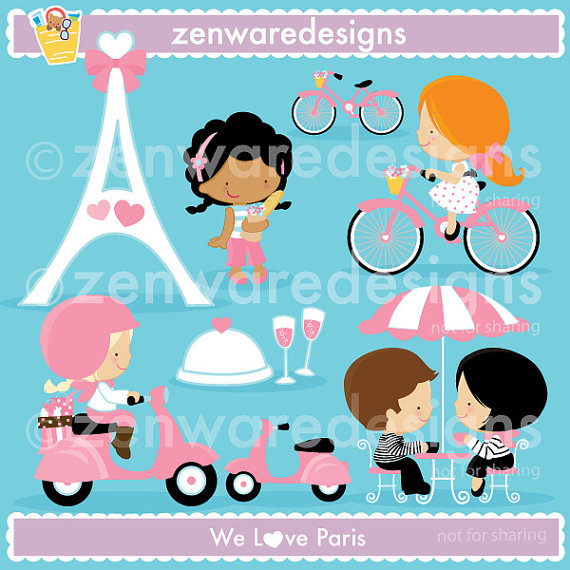 Paris Clipart By Zenwaredesigns On Etsy