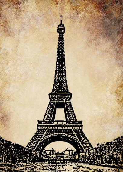 Paris France Eiffel Tower Png Digital Clip Art Graphics Image Download