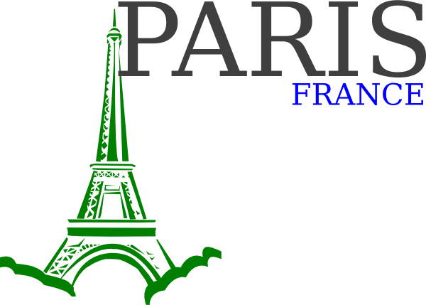 Paris France Logo Clip Art At Clker Com   Vector Clip Art Online