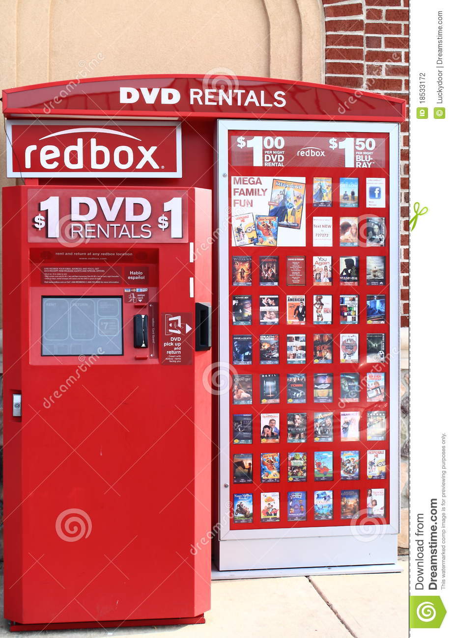 Redbox Movie Rental Kiosk Editorial Photography   Image  18533172