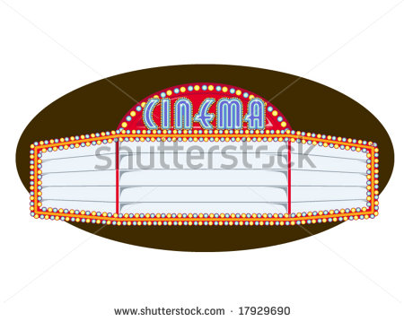 Vector Illustration Of A Movie Marquee   17929690   Shutterstock