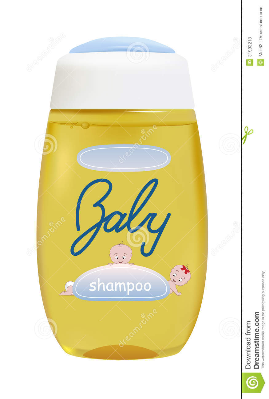 Vector Realistic Baby Shampoo Container Letters And Babies Are My Own