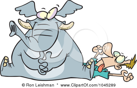 1045289 Royalty Free Rf Clip Art Illustration Of A Cartoon Elephant