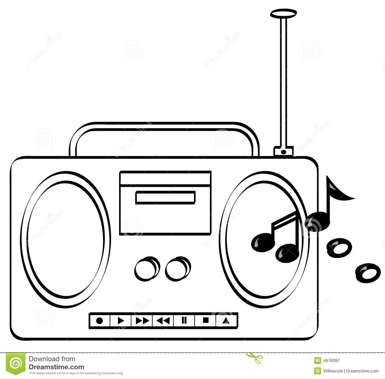 Boombox With Music Playing Royalty Free Stock Photography   Image    