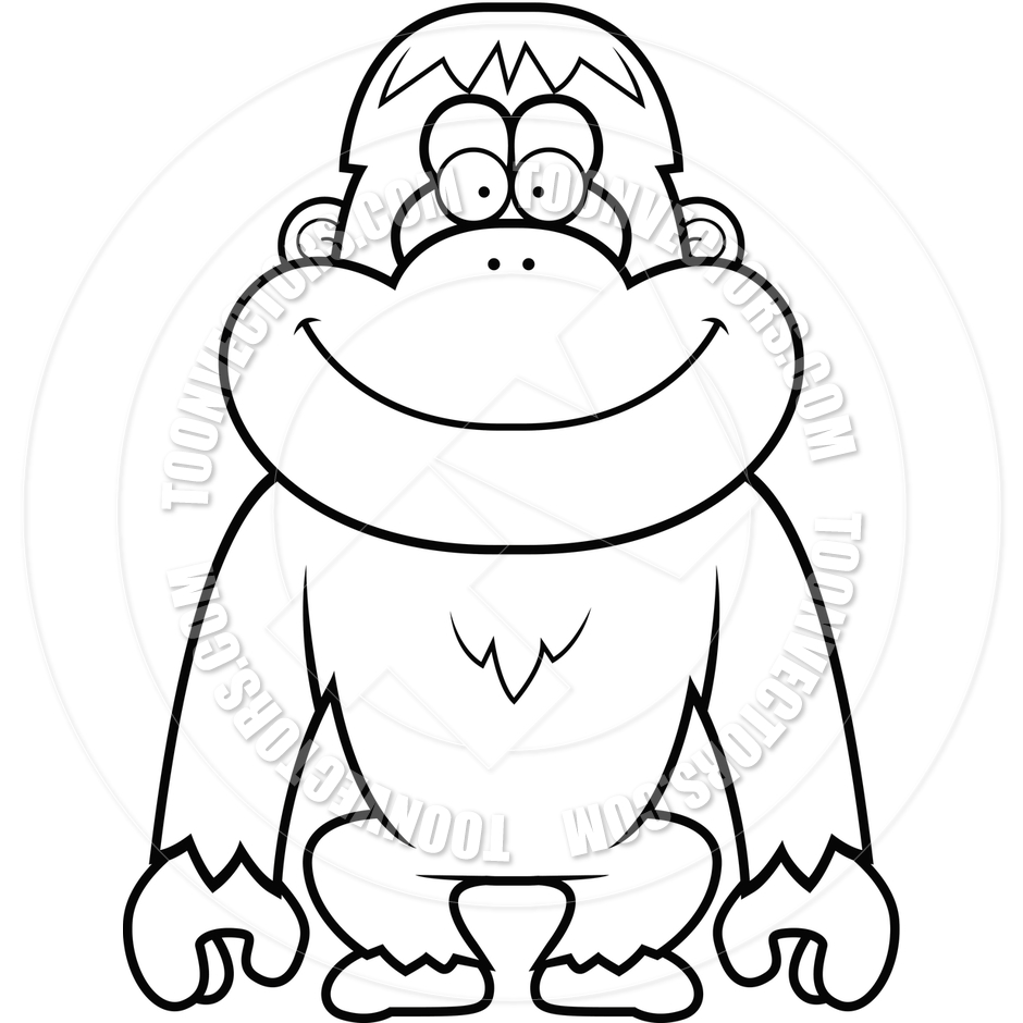 Cartoon Baby Orangutan Orangutan Clip Art