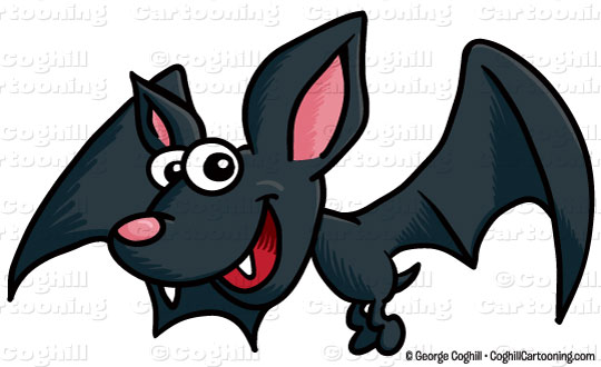 Cartoon Bat Clip Art Stock Illustration   Coghill Cartooning