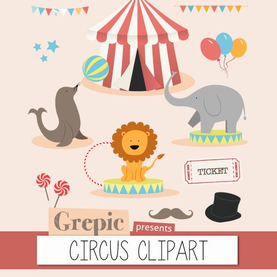 Clipart Digital Circus Clipart Art Packs Clip Art Card Making