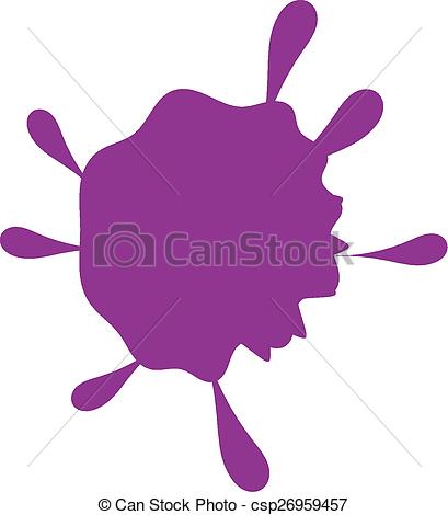 Clipart Vector Of Color Spot   A Purple Color Spot Csp26959457