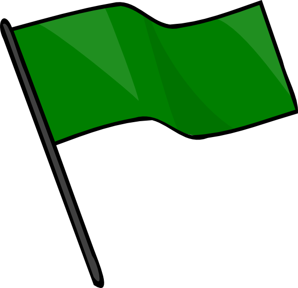 Green Flag Clip Art At Clker Com   Vector Clip Art Online Royalty
