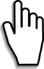 Hand Pointer Clip Art At Clker Com   Vector Clip Art Online Royalty