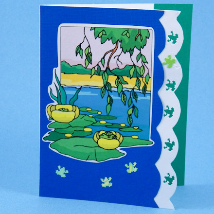 How To Make Matted Clip Art And Photo Cards Tutorial   Greeting Card    