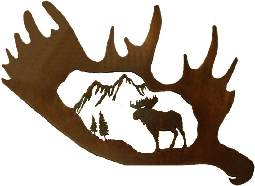 Moose Antler Silhouette Clip Art