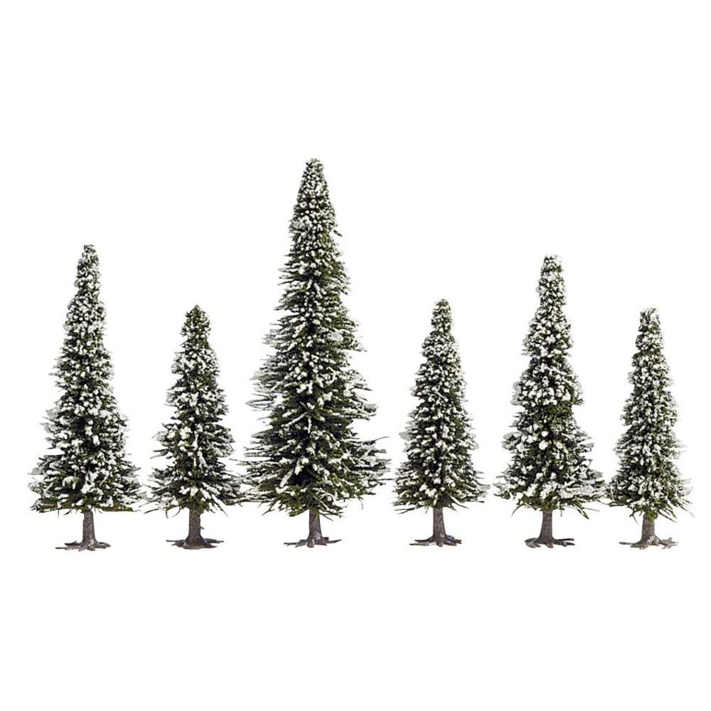 Noch 26428 Large Pack Of Snow Covered Pine Trees Height 60   150 Mm