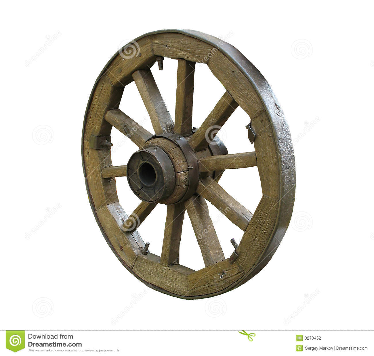 Old Wooden Wheel Stock Photography   Image  3270452