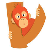 Orangutan Clip Art Free   Clipart Panda   Free Clipart Images