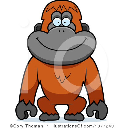 Orangutan Clipart   Item 4   Vector Magz   Free Download Vector