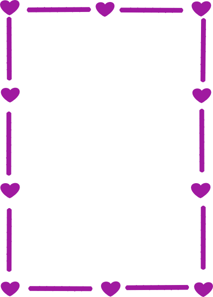 Purple Heart Border Clip Art At Clker Com   Vector Clip Art Online