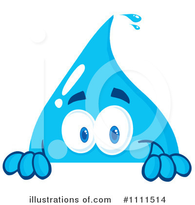 Water Drop Clipart Illustration By Hit Toon   Stock Sample  1111514