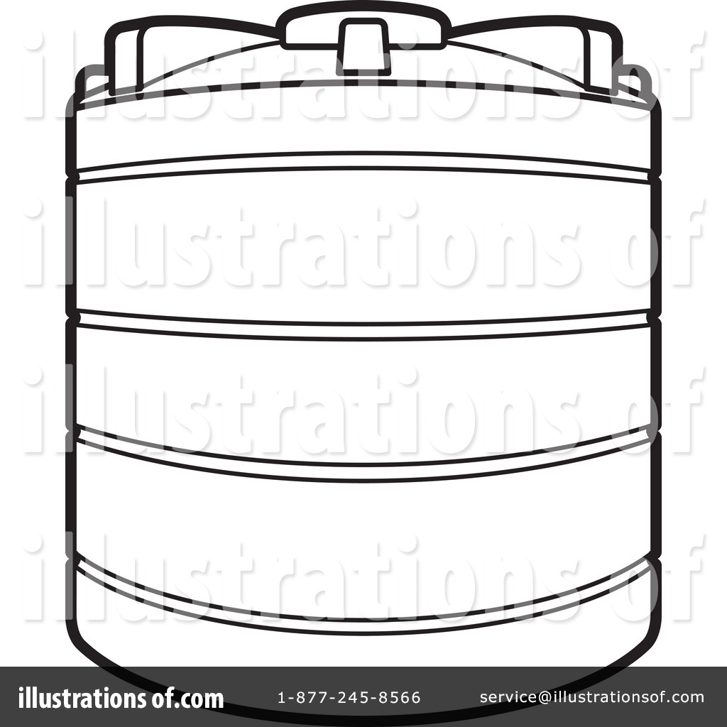 Water Tank Clipart Illustration By Lal Perera   Stock Sample  1242357