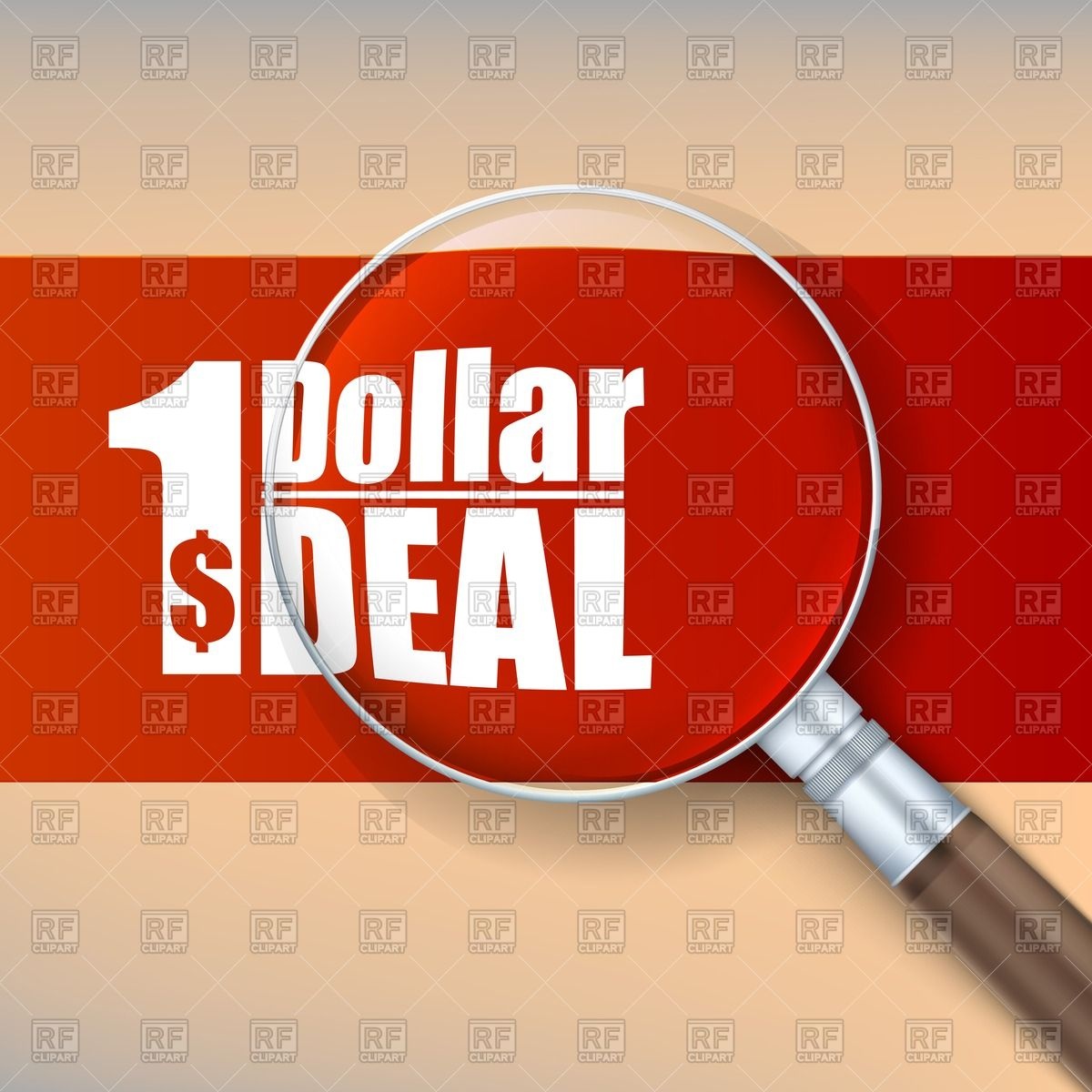     Banner   One Dollar Deal 57731 Download Royalty Free Vector Clipart