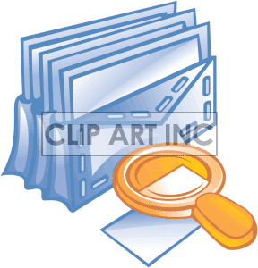 Business Work Supplies Envelope Mail Email Magnifying Glass Search