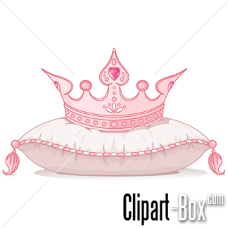Clipart Crown On Pillow   Royalty Free Vector Design