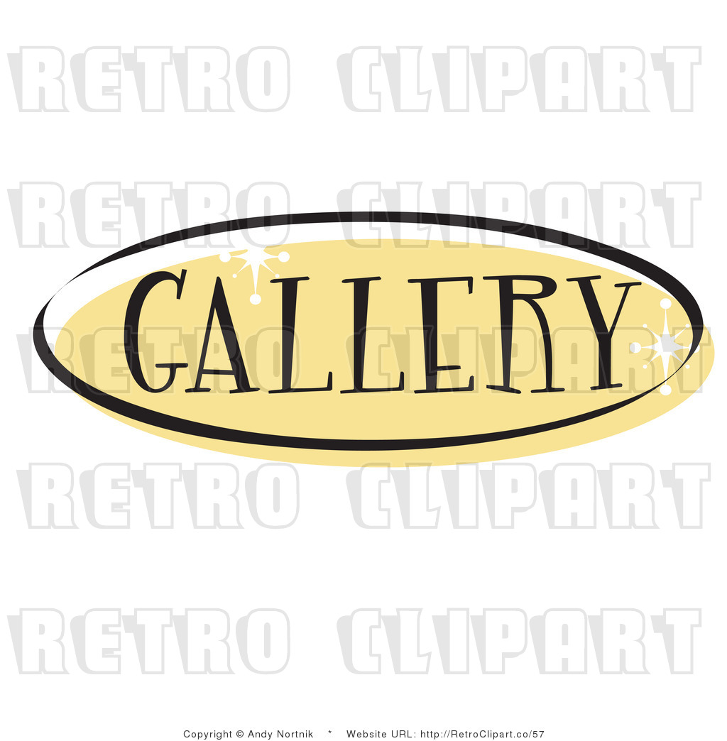 Clipart Gallery Royalty Free Retro Vector Clip Art Of A Gallery