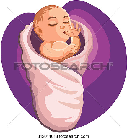 Clipart   Quilt Newborn Baby Character Wrapper  Fotosearch   Search    