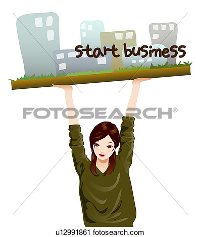 Clipart   Starting A New Business  Fotosearch   Search Clip Art    
