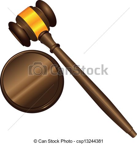 Court Hammer Clipart Vector   Judge Hammer