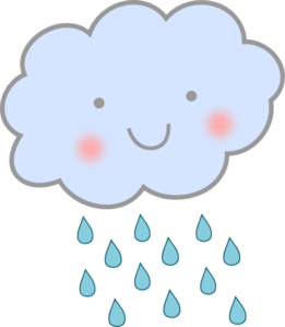 Cute Rain Cloud Clip Art