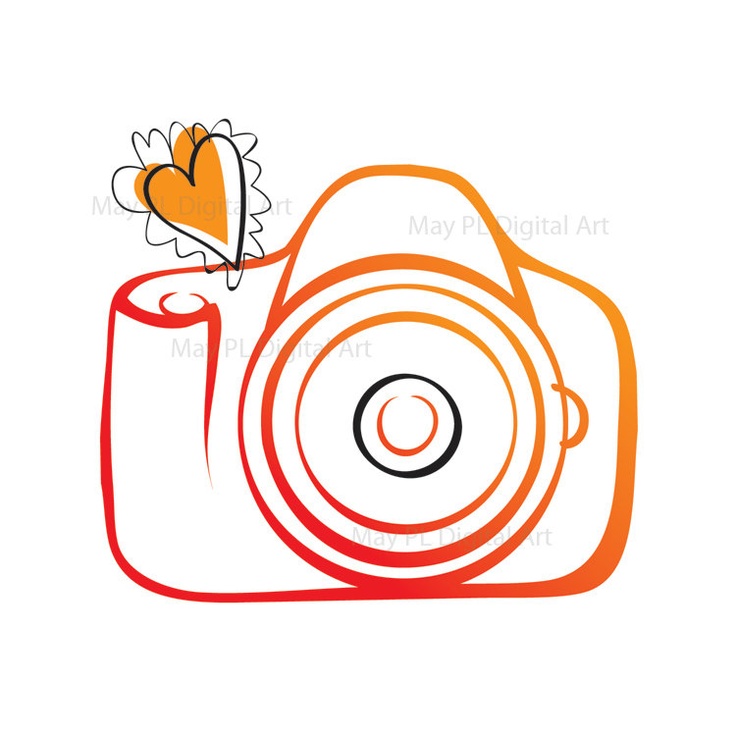 Digital Clip Art Clipart Camera Photographer Photography Logo Elements
