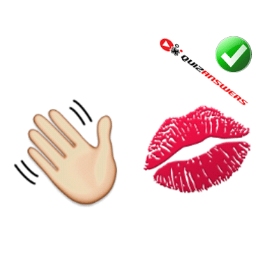Guess The Emoji Hand And Kiss