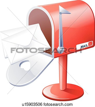      Letter Mailbox Mail Objects Icon View Large Clip Art Graphic