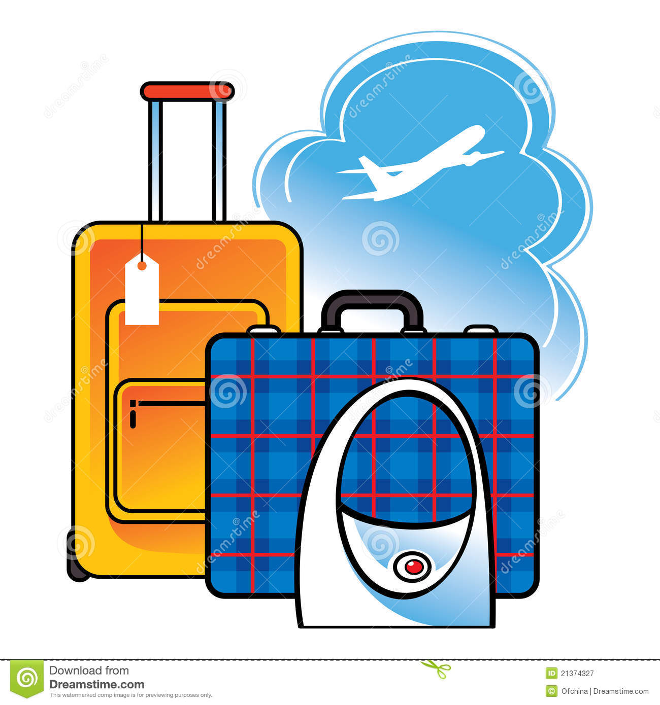 Luggage Suitcase Bag Airport Travel Royalty Free Stock Photography