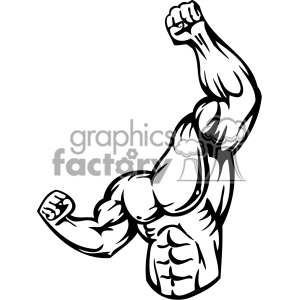 Muscle Girl Clipart Muscles
