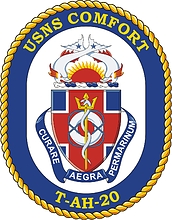 Navy Usns Comfort  T Ah 20  Hospital Ship Crest   Vector Image
