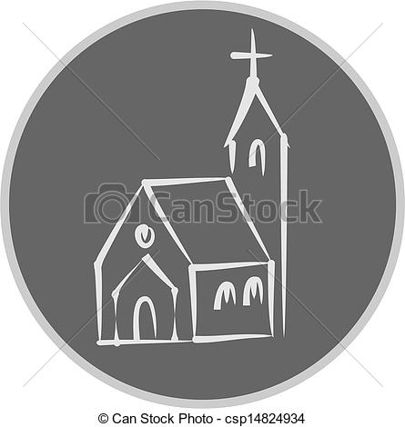 Of Small Church Icon   Church Icon Vector Csp14824934   Search Clip