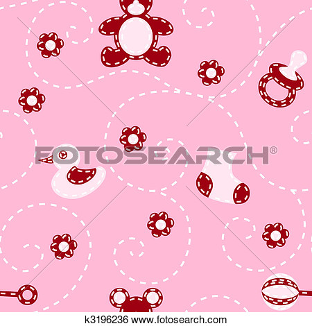 Seamless Pattern With A For A Baby Blanket With A Quilted Look  Tiles    
